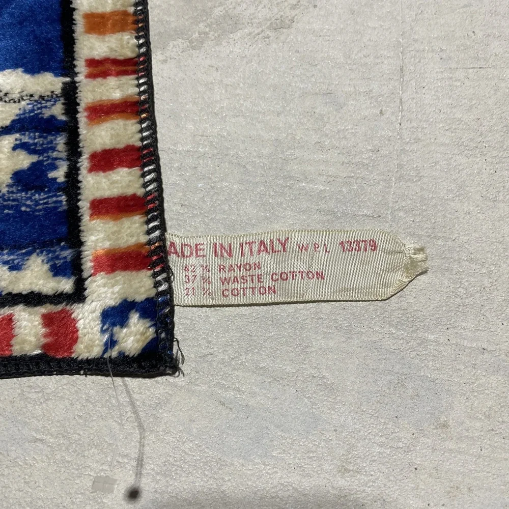 VTG 1964 John F Kennedy Ramallah Trading Co. Tapestry Rug Banner 20X38 Wall Art